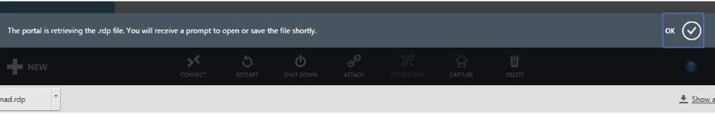 virtual machine click connect